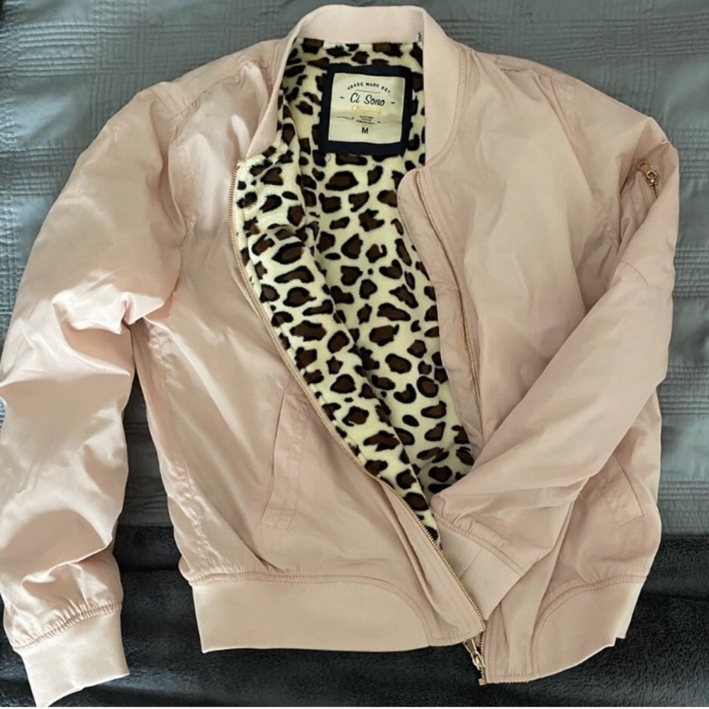 Light pink bomber jacket